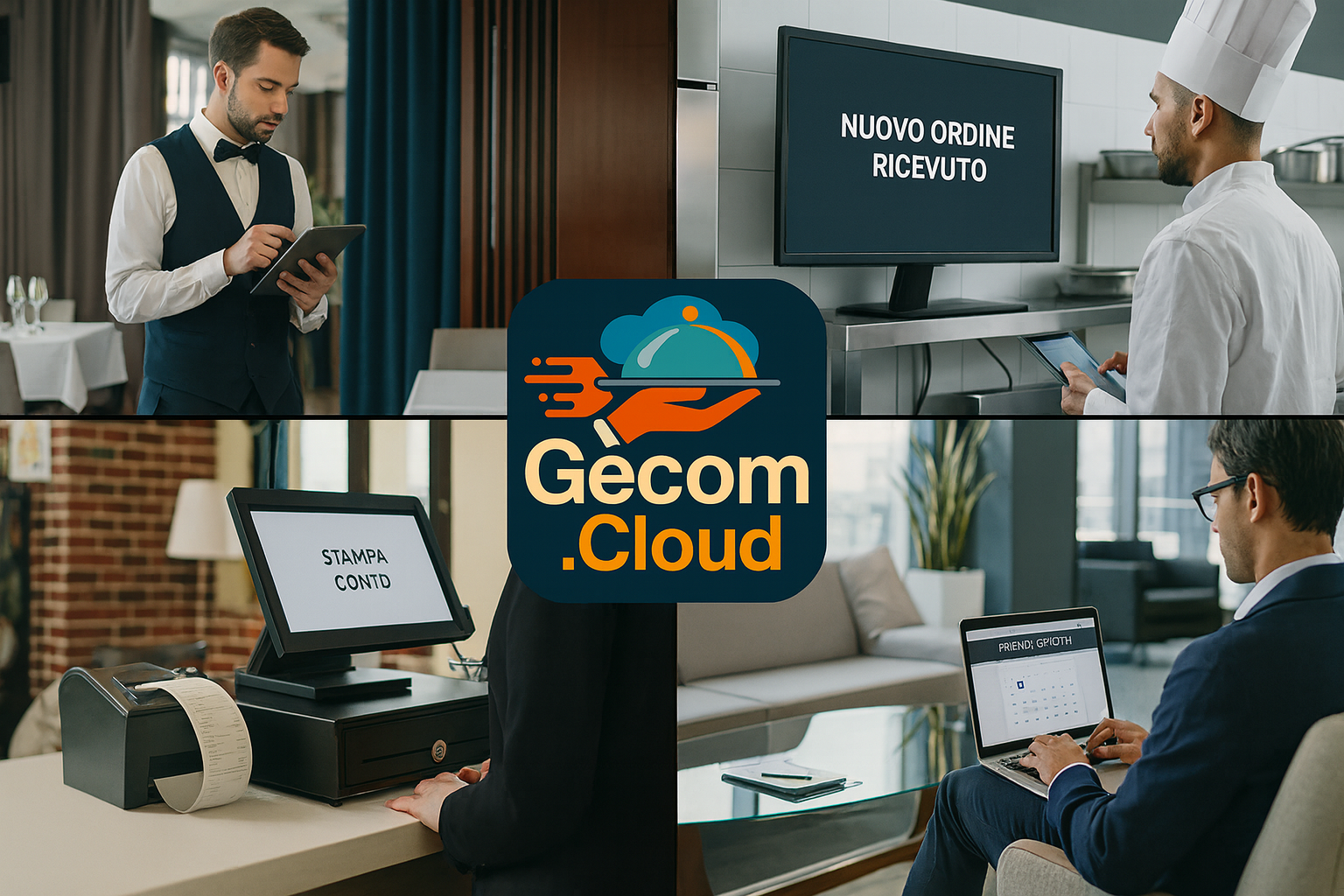Interfaccia Gecom.cloud su Tablet